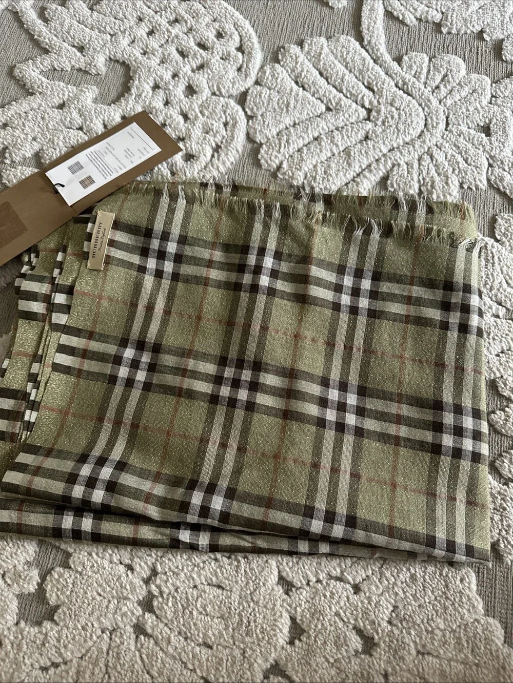 Auth. New Burberry Uni Women's Olive #256958B26B